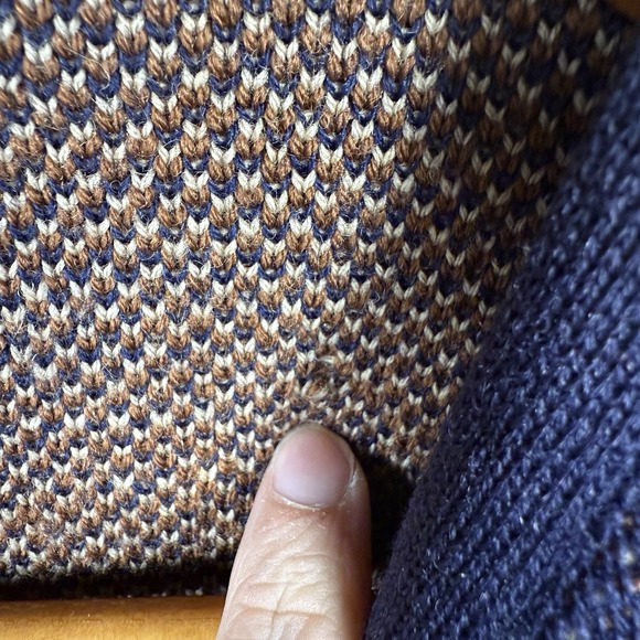 Vtg Pendleton Womens Cardigan sweater Blue Wool 2X Old Money Quiet Luxury - Picture 6 of 7